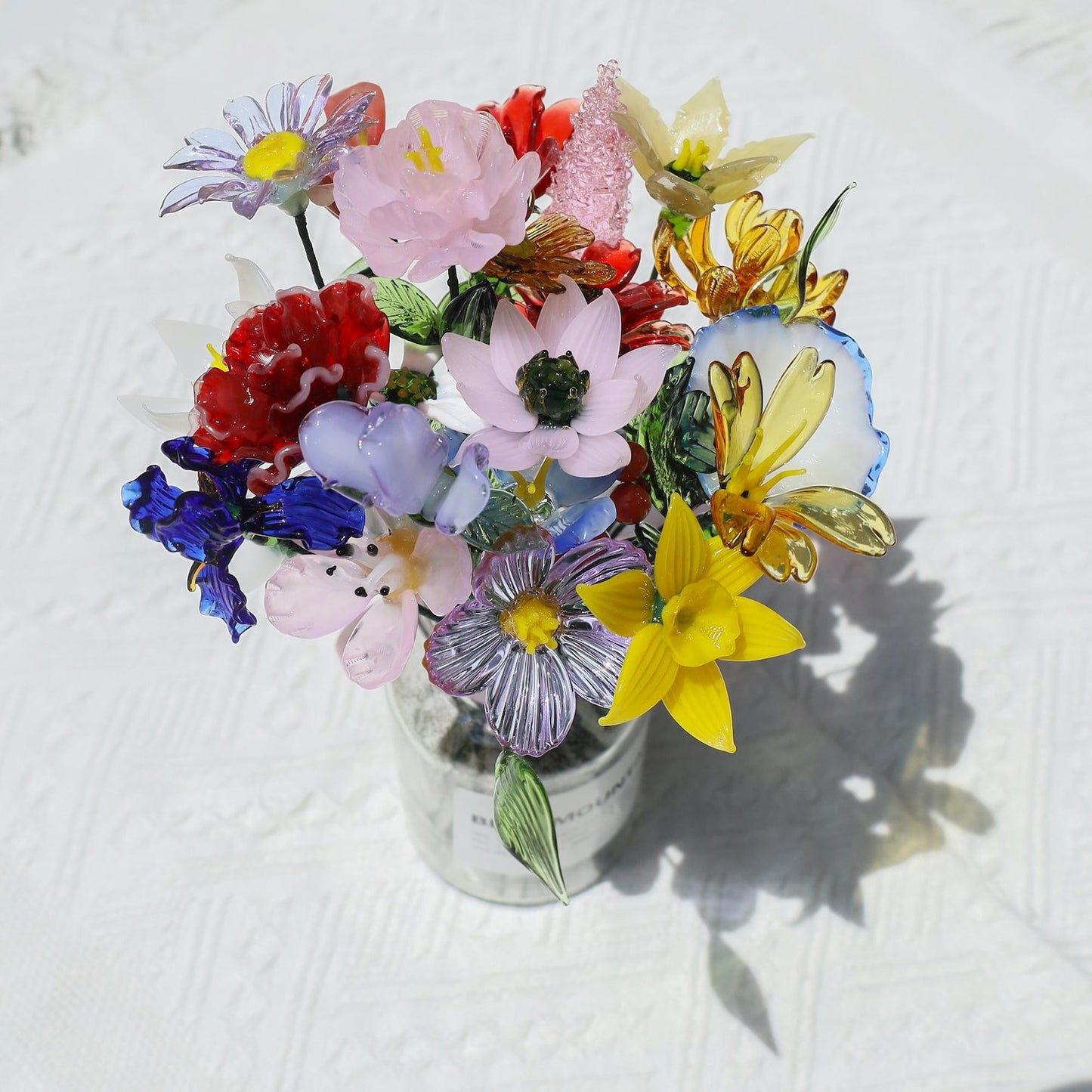 Personalized Glass Birth Month Flower Unique Gifts for Mom Grandma Mother's Day Christmas Gift Ideas