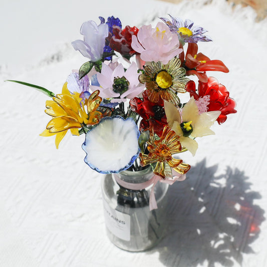 Personalized Glass Birth Month Flower Unique Gifts for Mom Grandma Mother's Day Christmas Gift Ideas