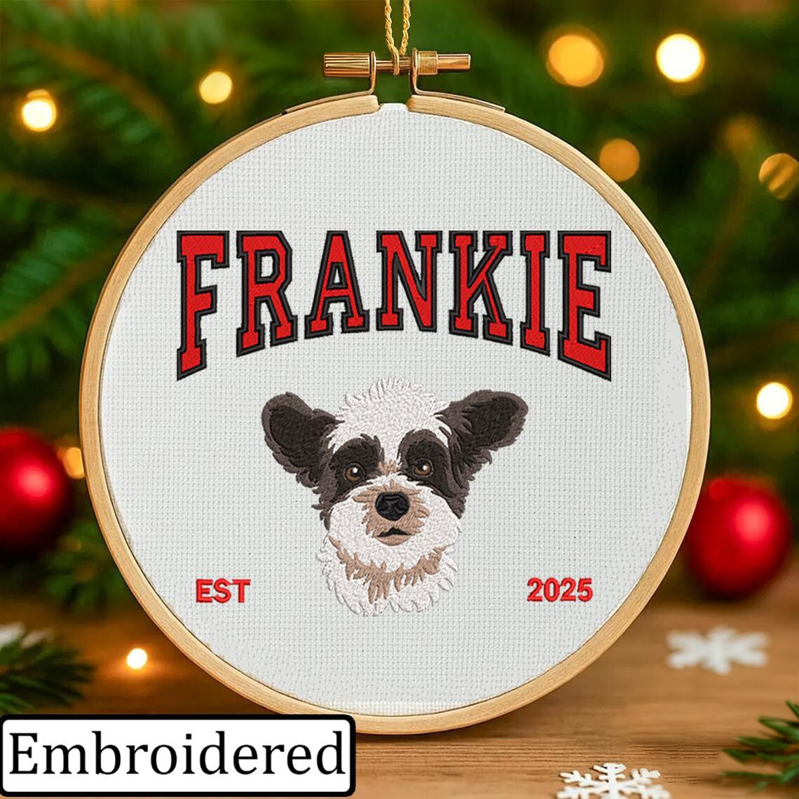 Ornement personnalisé en bois pour portrait d'animal de compagnie, cadeau commémoratif pour animaux de compagnie, cadeau de Noël pour les amoureux des animaux