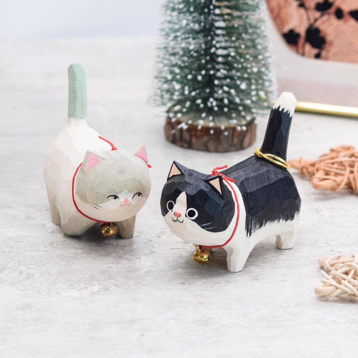 Personalized Wooden Cat Pet Figurine Personalized Cat Ring Holder for Wedding Wooden Wedding Decor Bridal Shower Gift