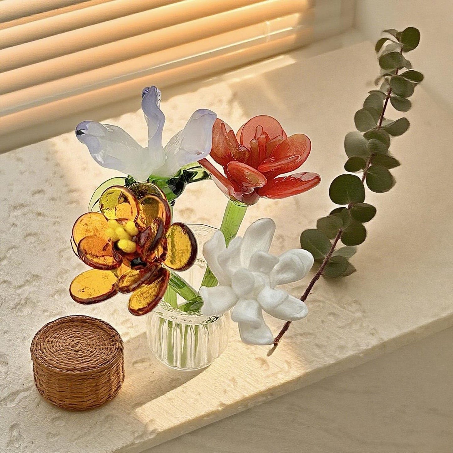 Personalized Mini Glass Birth Month Flower Unique Gifts for Mom Grandma Mother's Day Christmas Gift Ideas