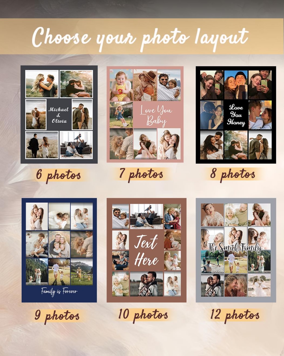 Custom Pet Photo Collage Blanket – Personalized Comfortable Blanket Gift for Dog & Cat Lovers Birthday & Christmas Gift