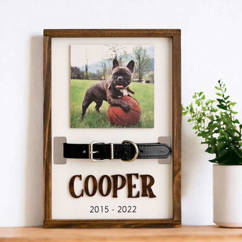 Letrero conmemorativo personalizado para collar de mascota con oreja y nombre, regalo para amantes de las mascotas