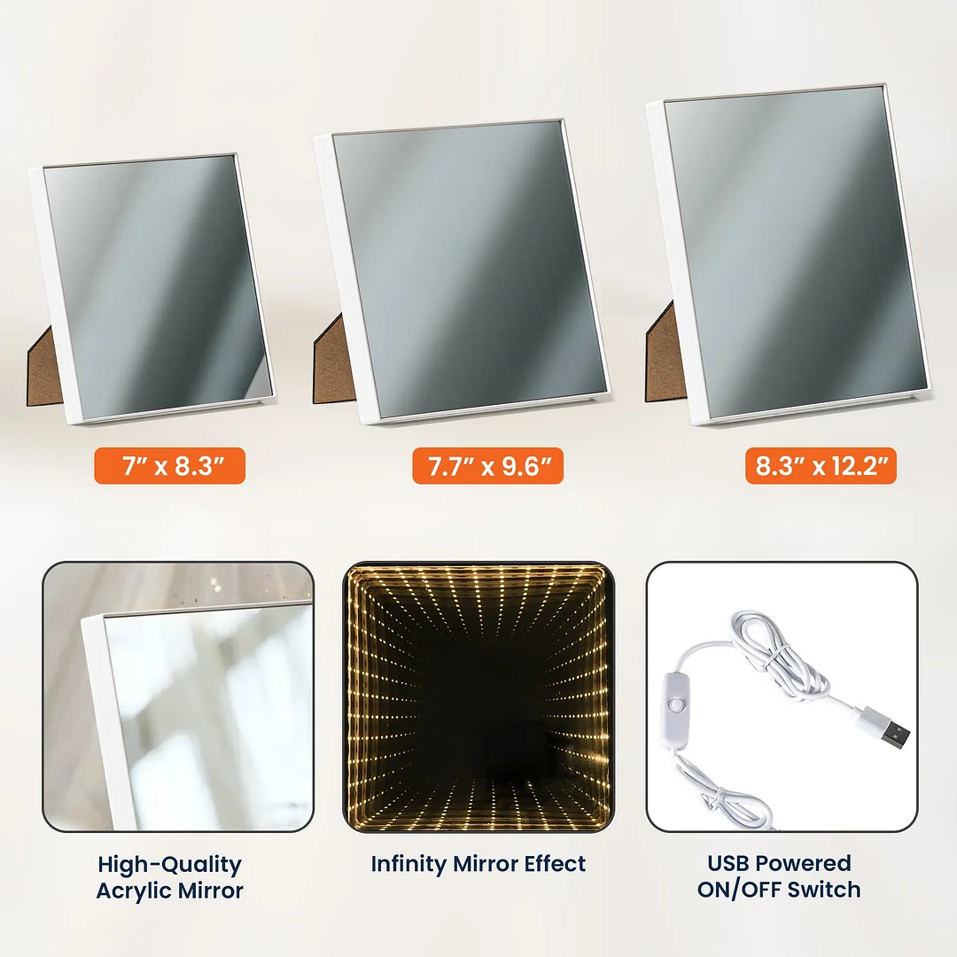 Personalized Grandma We Love You Infinity Mirror Light Box Mother's Day Gift