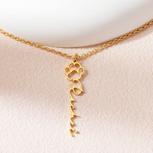 Personalized Pet Name Necklace Unique Gift Idea Pet Lover Gift