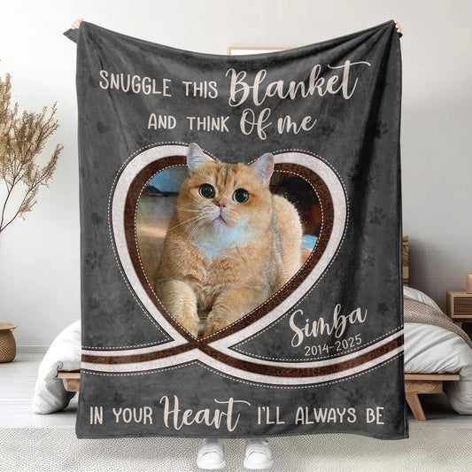 Custom Pet Blanket Using Pet Photo Pet Memorial Blanket Cat Remembrance Gift For Cat Mom Dad