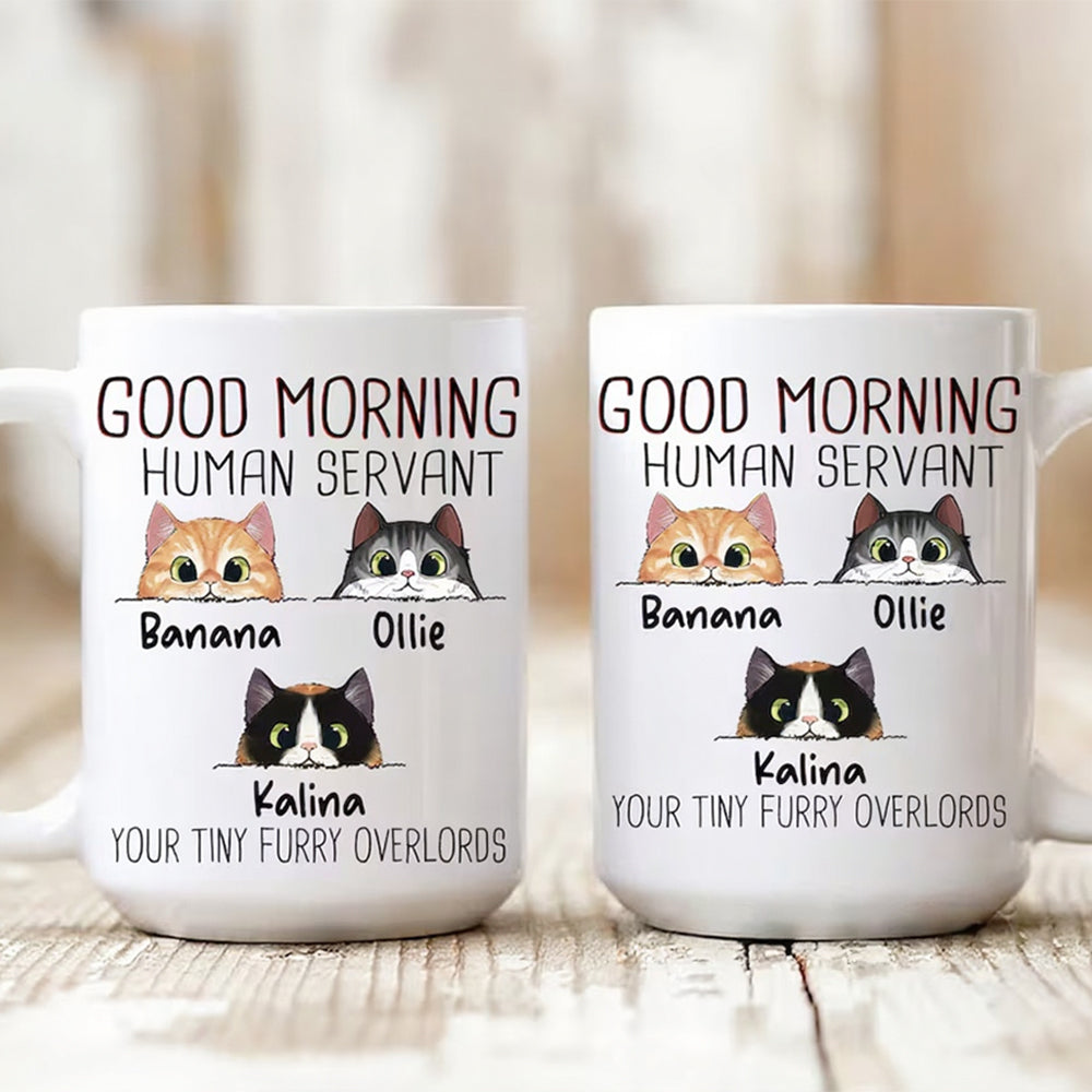 Customized Cartoon Dog Cat Face Mug – Personalized Birthday & Christmas Gift for Pet Lovers