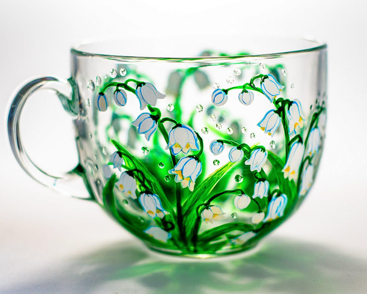 Personalized Birth Flower Glass Mug Unique Gifts for Mom Grandma Mother's Day Christmas Gift