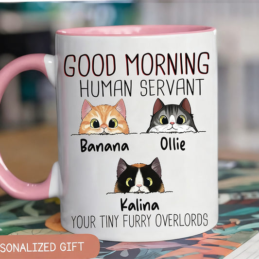 Customized Cartoon Dog Cat Face Mug – Personalized Birthday & Christmas Gift for Pet Lovers