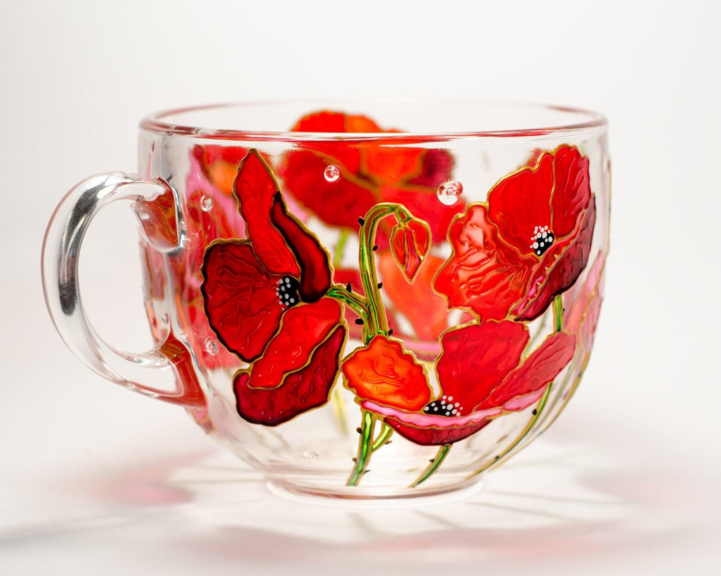 Personalized Birth Flower Glass Mug Unique Gifts for Mom Grandma Mother's Day Christmas Gift
