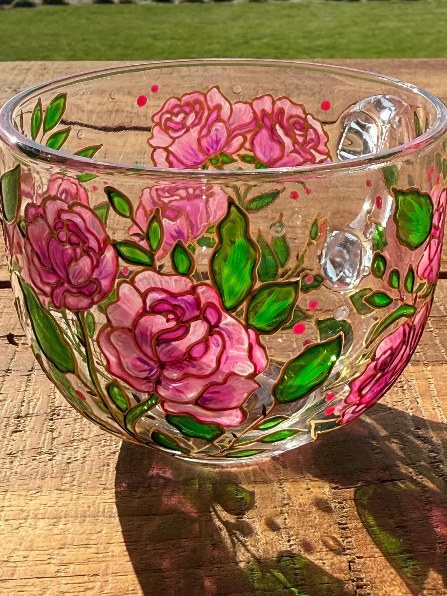 Personalized Birth Flower Glass Mug Unique Gifts for Mom Grandma Mother's Day Christmas Gift