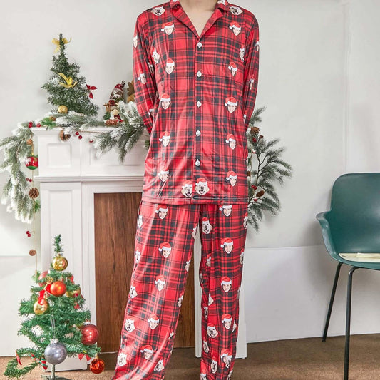 Custom Pet Face Pajamas Set Christmas Gift For Pet Lovers