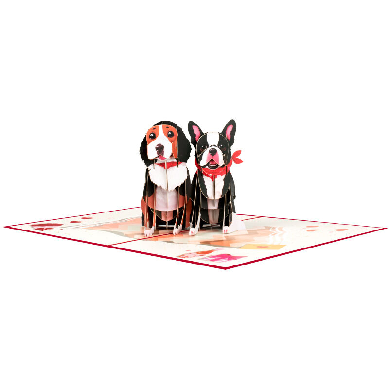 3D-Pop-Up-Geschenkkarte für Haustiere-3