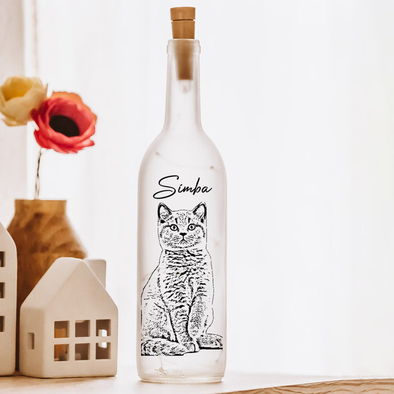 Personalisiertes Hundefoto Pfoten-Nachtlicht Haustier-Erinnerungsgeschenk für Tierliebhaber 