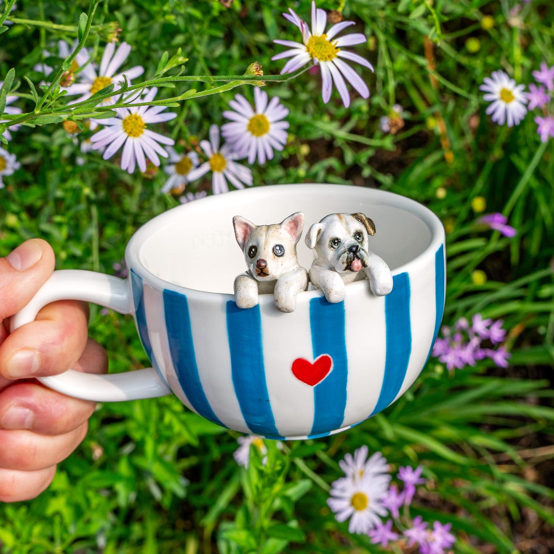 Personalized Pet Figure Mug Birthday Christmas Keepsake Gift for Dog Cat Lovers