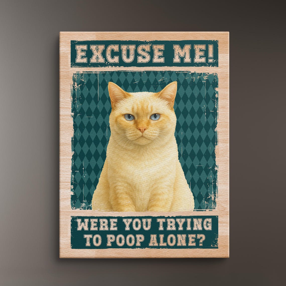 Individueller Aquarell-Haustierporträt-Leinwandrahmen – Perfektes Weihnachtsandenken für Hunde- und Katzenbesitzer