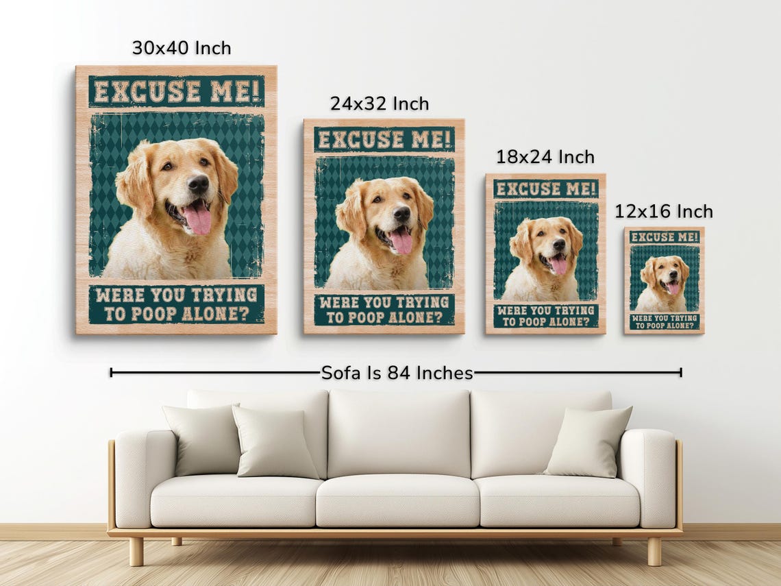 Individueller Aquarell-Haustierporträt-Leinwandrahmen – Perfektes Weihnachtsandenken für Hunde- und Katzenbesitzer