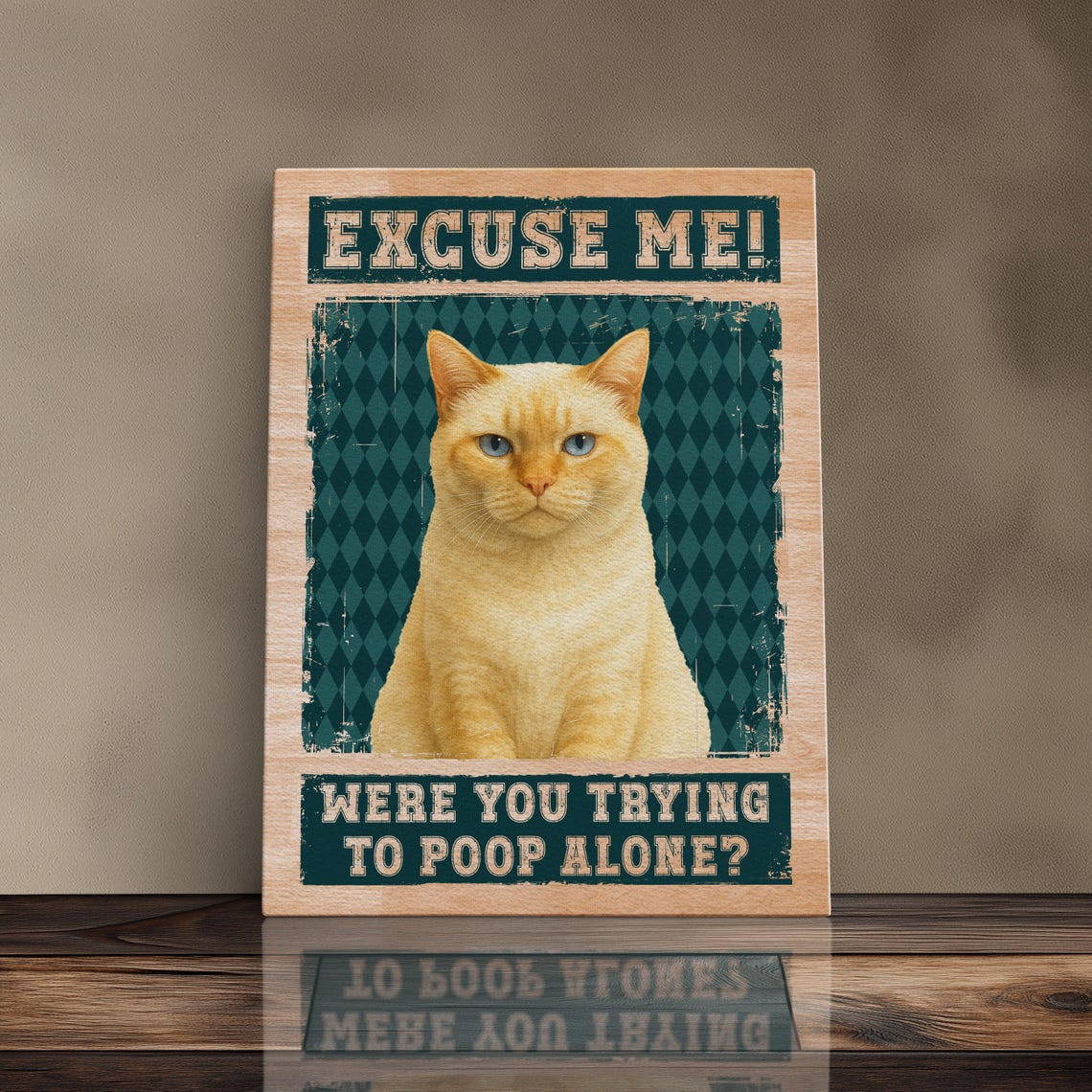 Individueller Aquarell-Haustierporträt-Leinwandrahmen – Perfektes Weihnachtsandenken für Hunde- und Katzenbesitzer