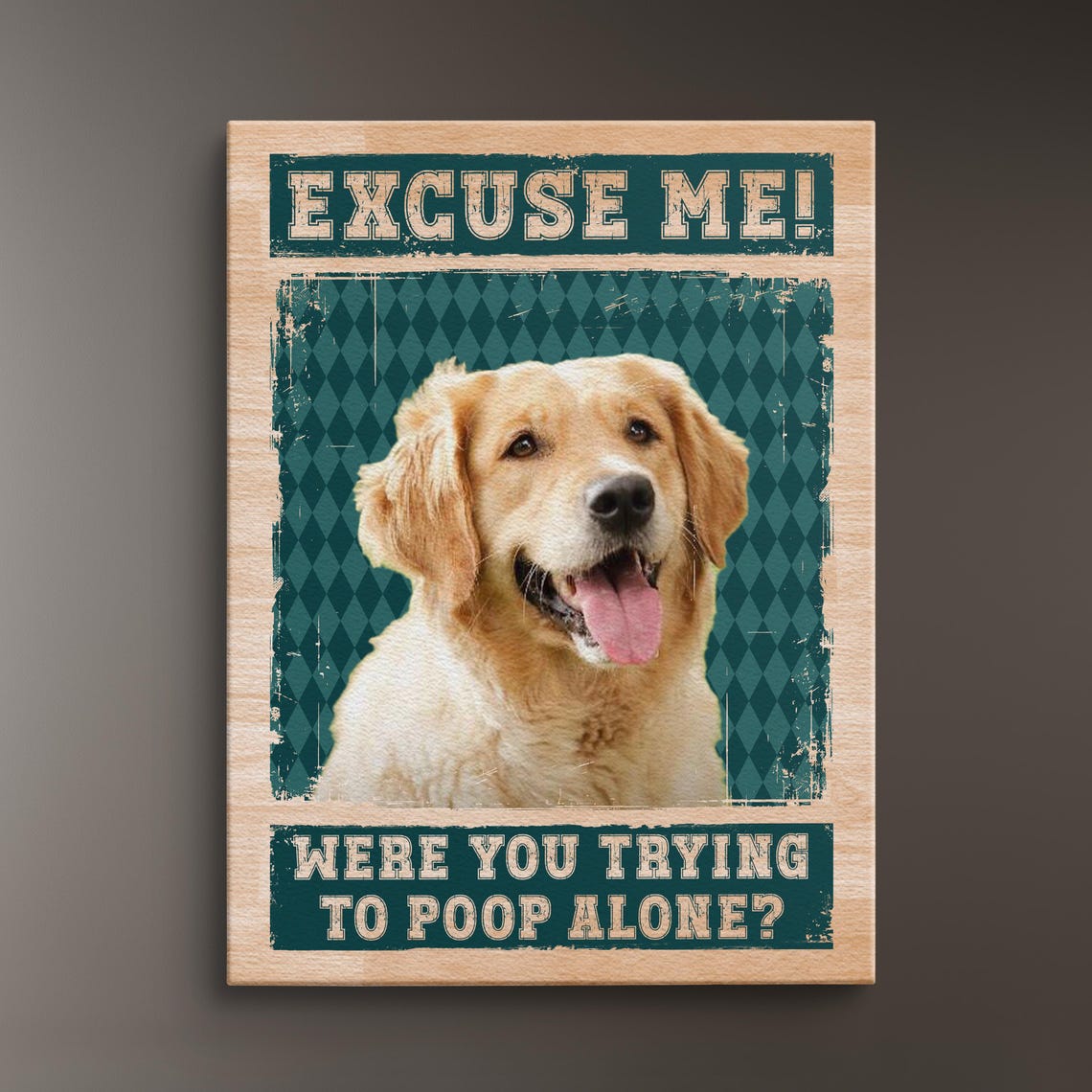 Individueller Aquarell-Haustierporträt-Leinwandrahmen – Perfektes Weihnachtsandenken für Hunde- und Katzenbesitzer