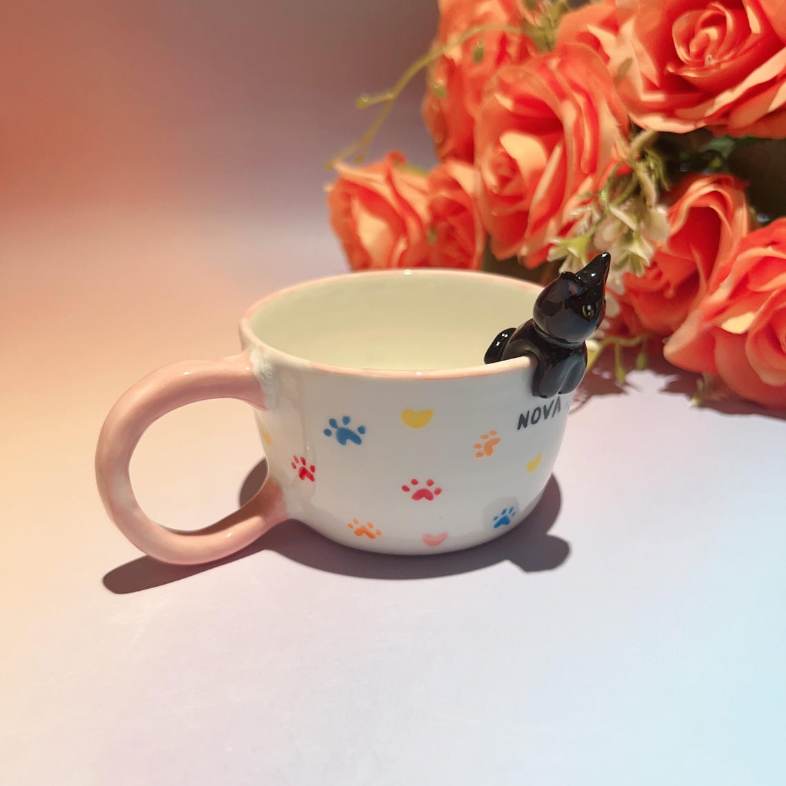 Personalized Pet Figure Mug Birthday Christmas Keepsake Gift for Dog Cat Lovers