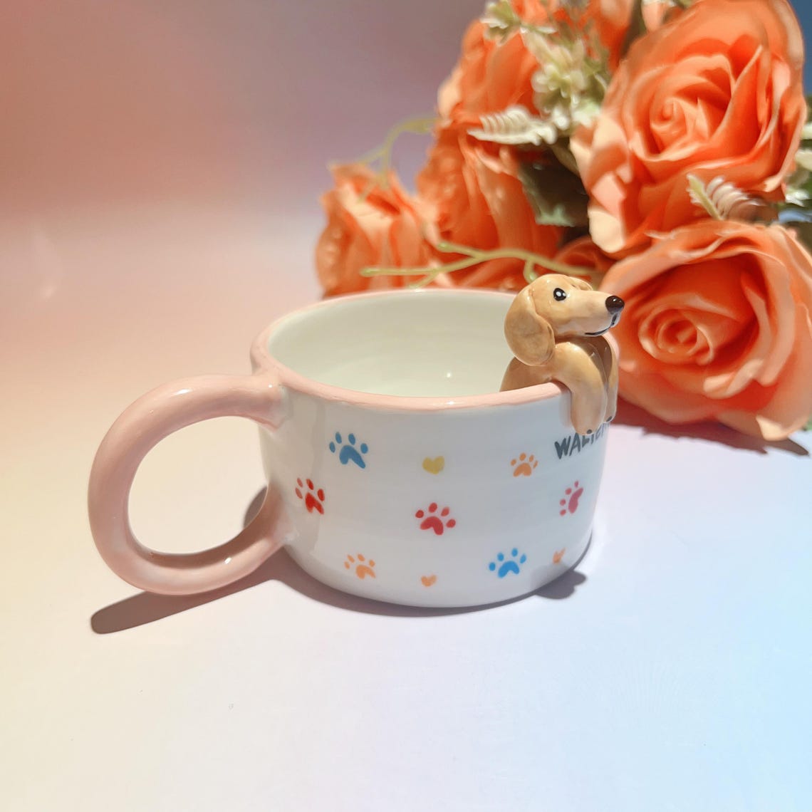 Personalized Pet Figure Mug Birthday Christmas Keepsake Gift for Dog Cat Lovers