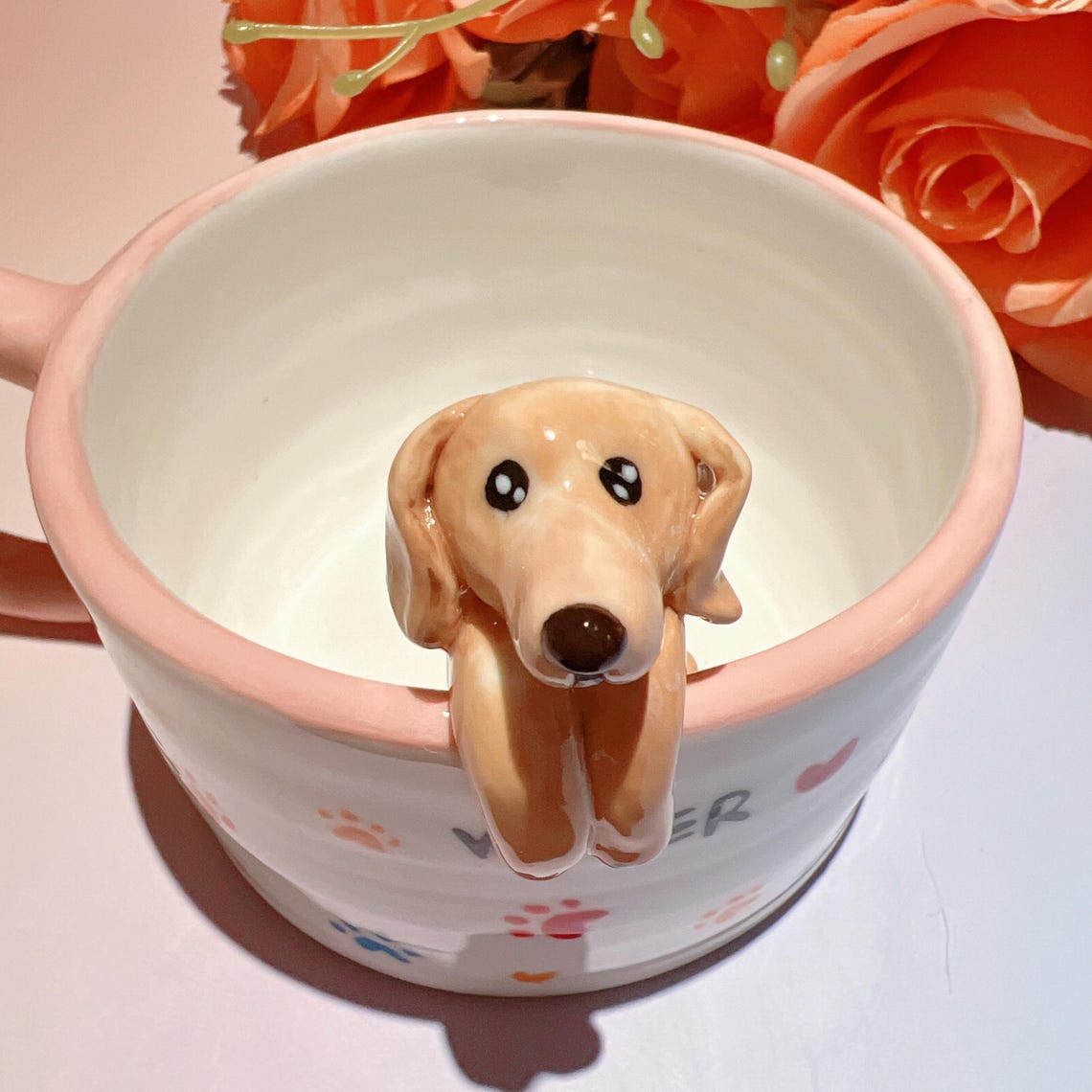Personalized Pet Figure Mug Birthday Christmas Keepsake Gift for Dog Cat Lovers