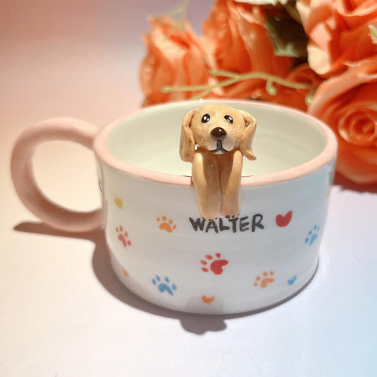 Personalized Pet Figure Mug Birthday Christmas Keepsake Gift for Dog Cat Lovers