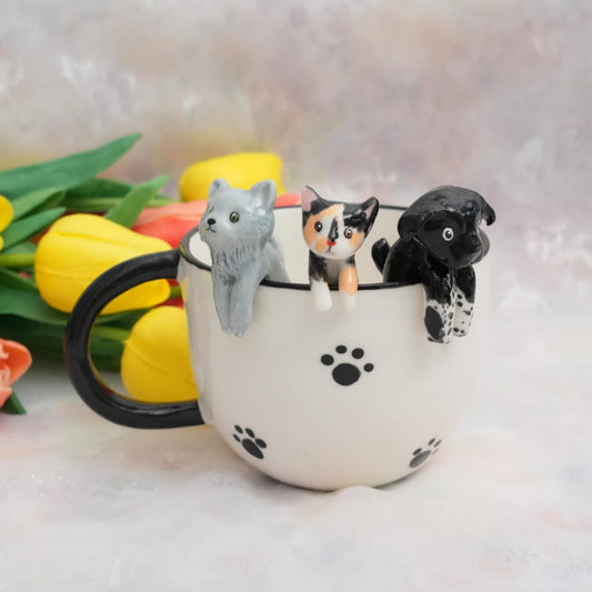 Personalized Pet Figure Mug Birthday Christmas Keepsake Gift for Dog Cat Lovers