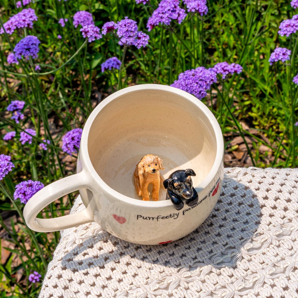Personalized Pet Figure Mug Birthday Christmas Keepsake Gift for Dog Cat Lovers