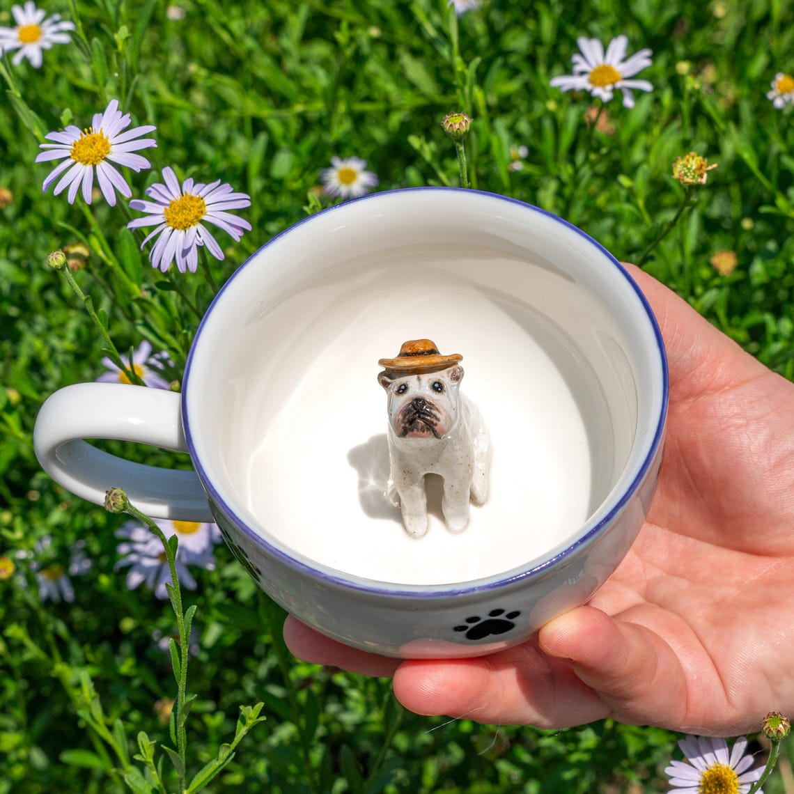 Personalized Pet Figure Mug Birthday Christmas Keepsake Gift for Dog Cat Lovers