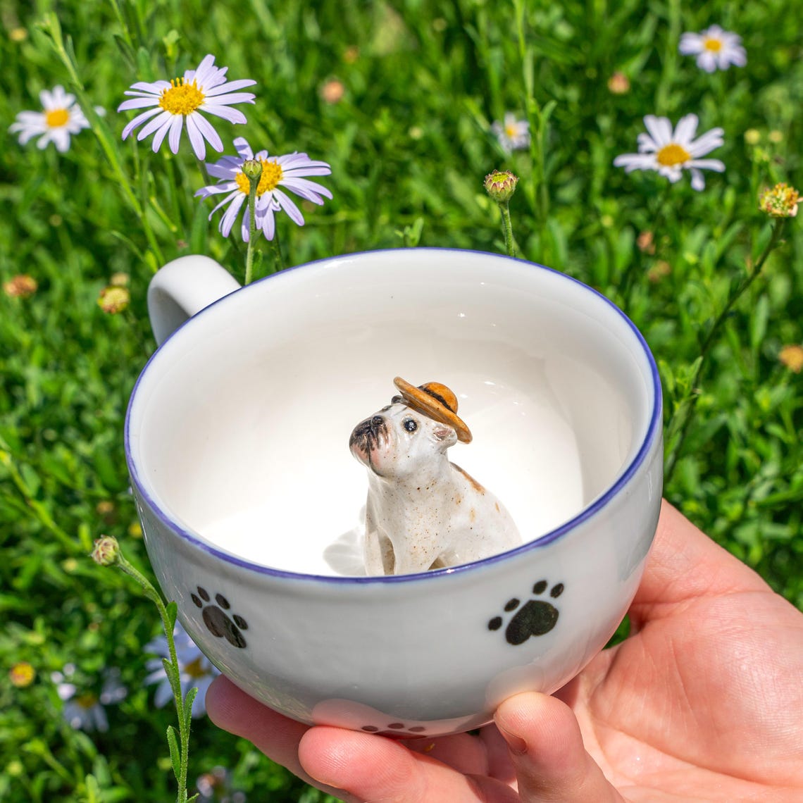 Personalized Pet Figure Mug Birthday Christmas Keepsake Gift for Dog Cat Lovers