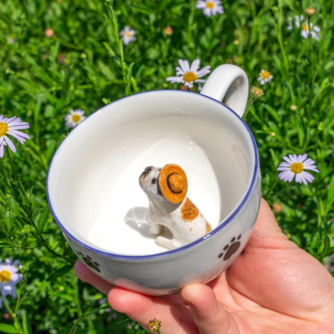 Personalized Pet Figure Mug Birthday Christmas Keepsake Gift for Dog Cat Lovers
