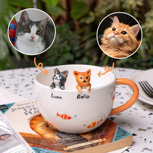 Personalized Pet Figure Mug Birthday Christmas Keepsake Gift for Dog Cat Lovers