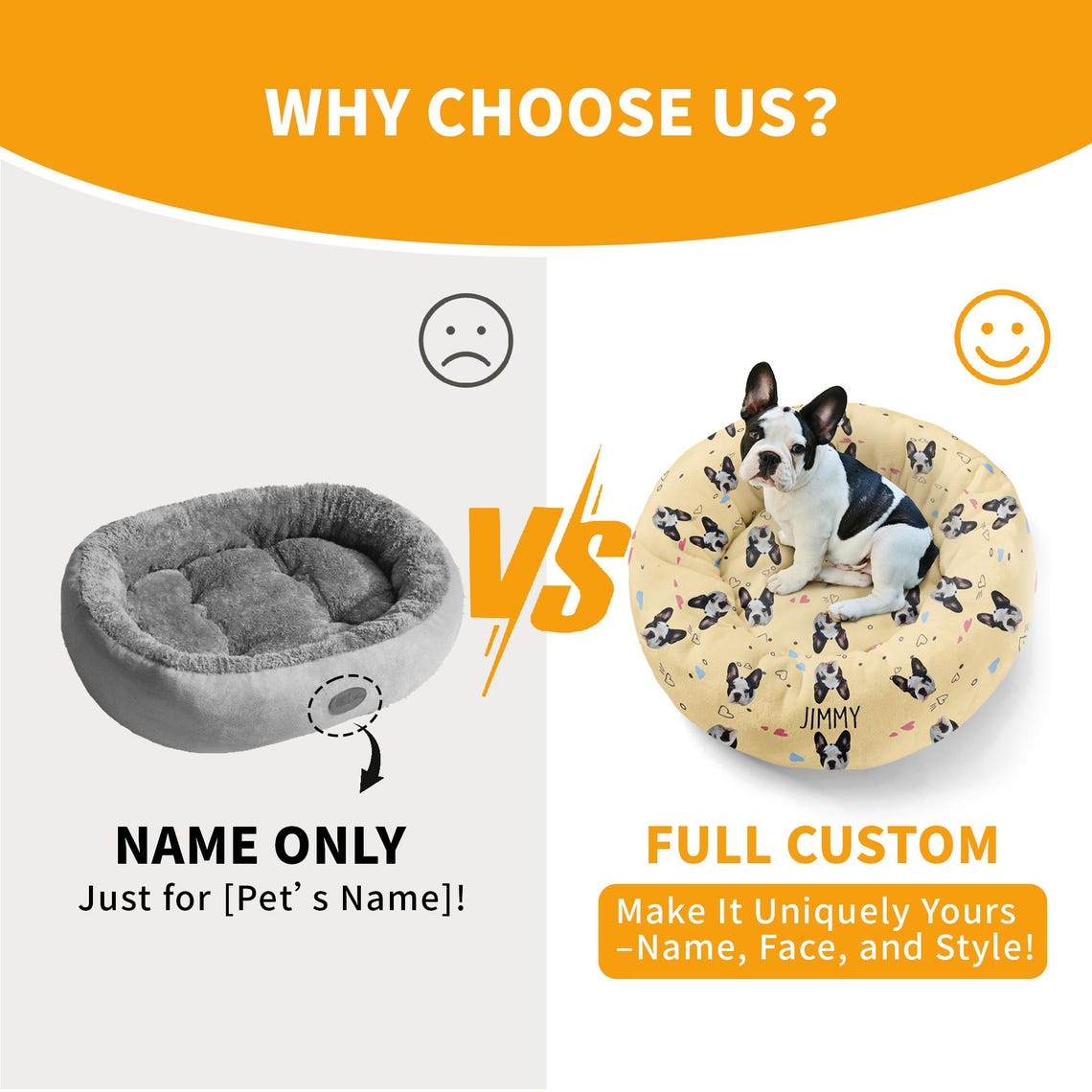 Personalized Cat Bedding with Cat Face and Name Custom Pet Bed  Pet Supplies for Cat Lover Pet Lovers