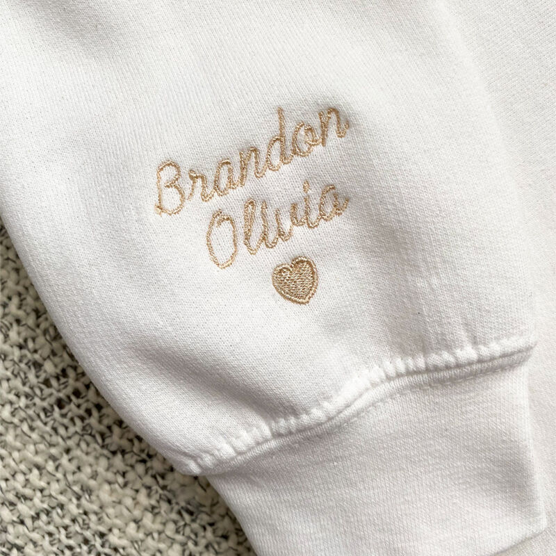 Benutzerdefinierte bestickte Mama EST Sweatshirt Geschenk für Mama