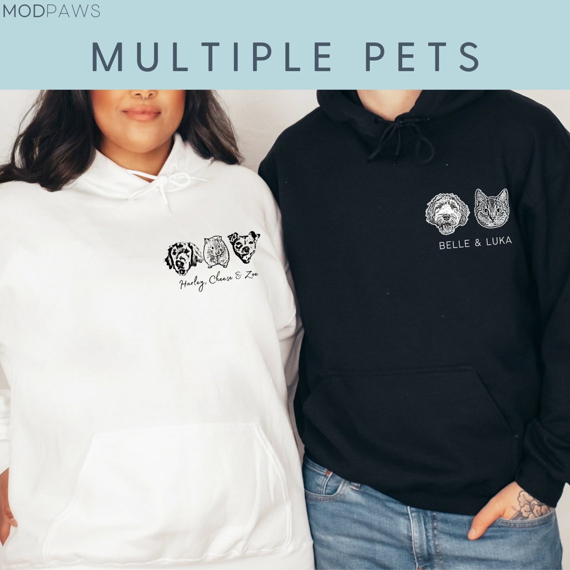 Sudadera con capucha personalizada con cara y nombre de mascota, regalo para mamás de perros y gatos, amantes de las mascotas
