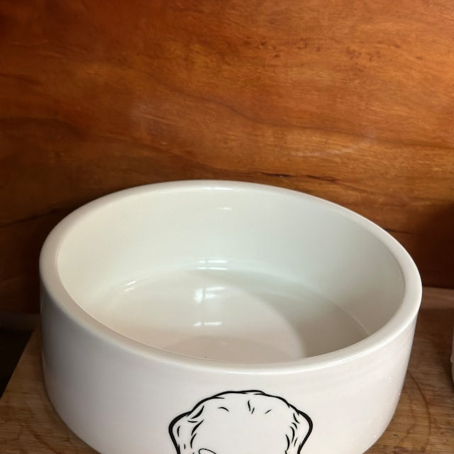 Cuenco de cerámica personalizado para perros con orejas de perro y nombre, regalo para amantes de las mascotas