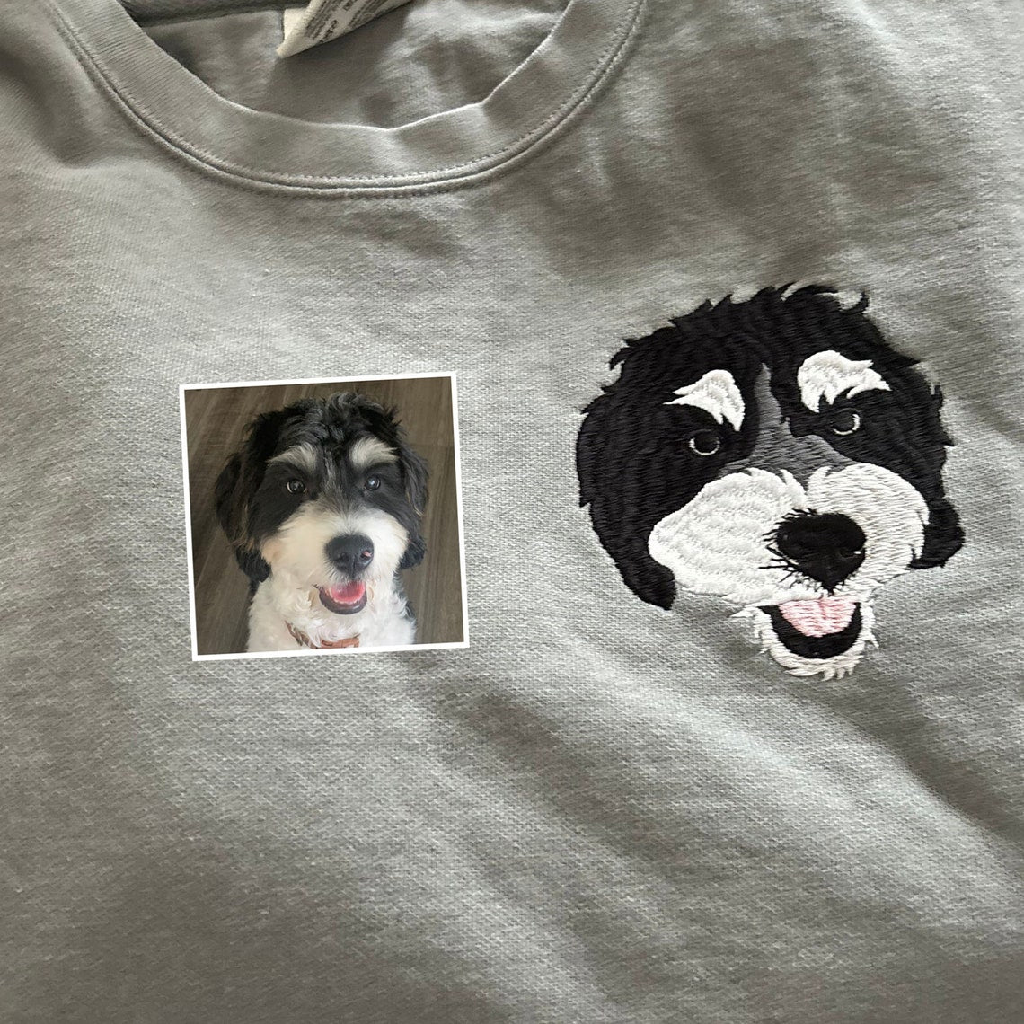 Sudadera con cuello redondo para mascotas bordada personalizada, regalos de amor para amantes de las mascotas