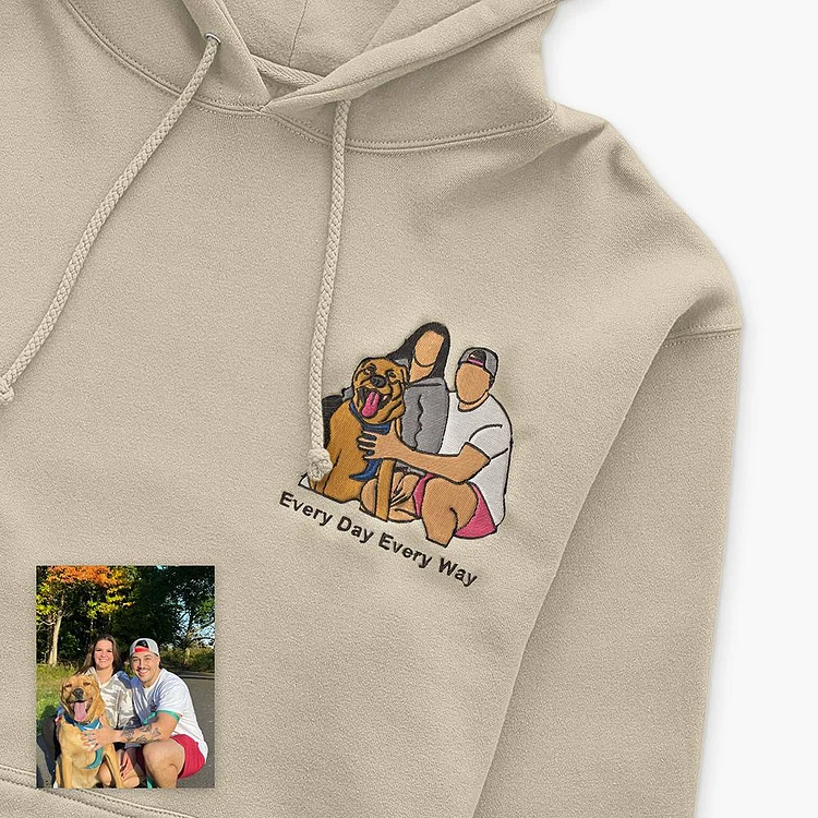 Individuell besticktes Haustier-Sweatshirt mit Rundhalsausschnitt, Liebesgeschenke für Haustierliebhaber