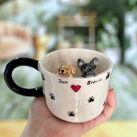 Personalized Pet Figure Mug Birthday Valentines Anniversary Gift for Pet Lovers