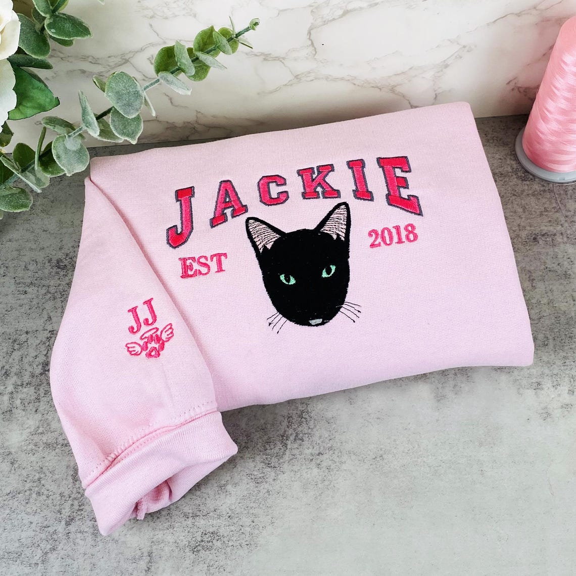 Pet Embroidered Sweatshirt, Embroidered Dog Hoodie, Custom Dog Face Embroidered Sweatshirt From Photo Gift For Dog Mom Pet Lovers