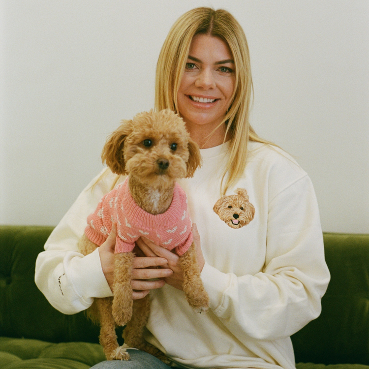 Sudadera personalizada con el nombre y la cara de tu mascota bordada para amantes de las mascotas