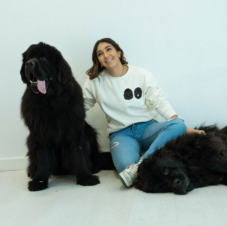 Sudadera personalizada con el nombre y la cara de tu mascota bordada para amantes de las mascotas