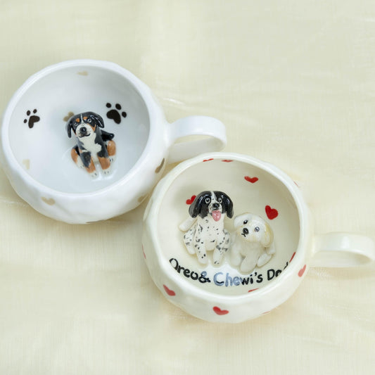 Personalized Pet Figure Mug Birthday Valentines Anniversary Gift for Pet Lovers