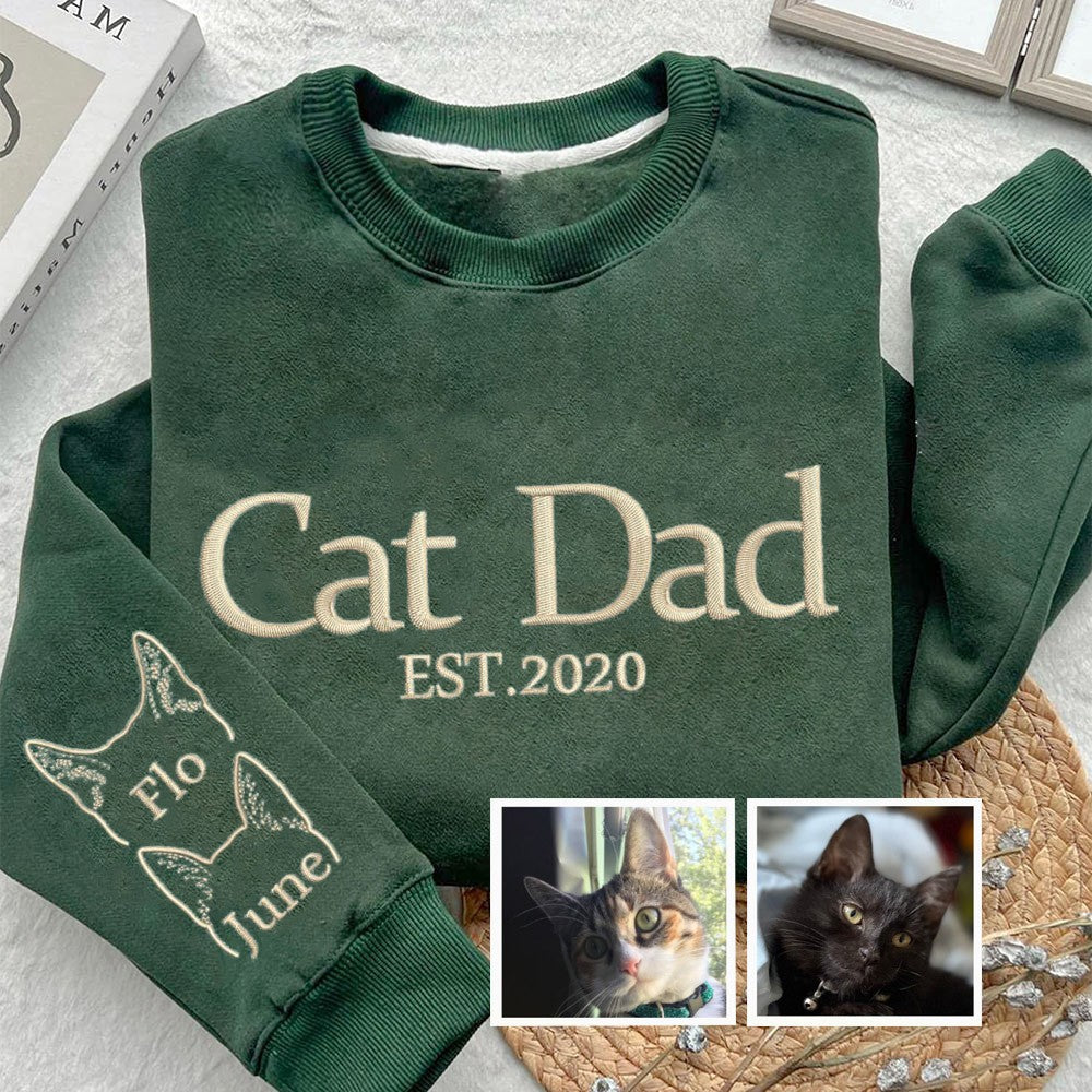 Personalisiertes Hundemama-Sweatshirt mit Kosenamen auf dem Ärmel, Geschenk für Tierliebhaber