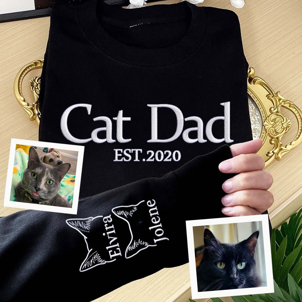 Personalisiertes Hundemama-Sweatshirt mit Kosenamen auf dem Ärmel, Geschenk für Tierliebhaber