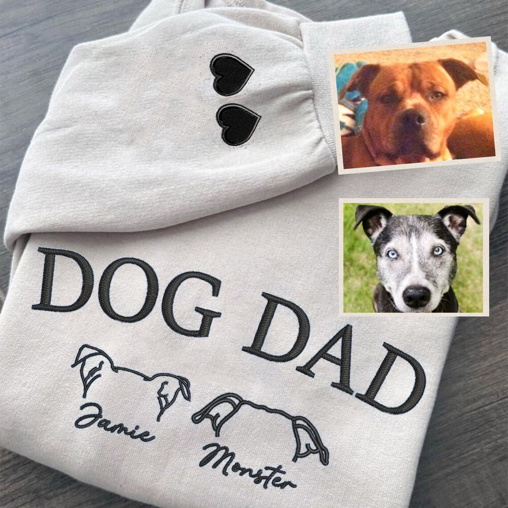 Personalisiertes Hundemama-Sweatshirt mit Kosenamen auf dem Ärmel, Geschenk für Tierliebhaber
