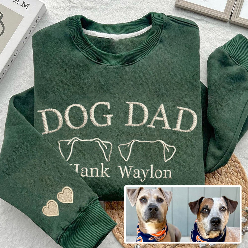 Personalisiertes Hundemama-Sweatshirt mit Kosenamen auf dem Ärmel, Geschenk für Tierliebhaber
