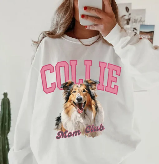 Sudadera con capucha bordada para mamá de perro con retrato de mascota y nombres de mascotas, regalo para amantes de las mascotas
