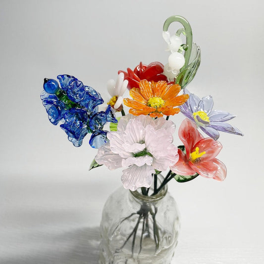 Personalized Glass Birth Month Flower Unique Gifts for Mom Grandma Mother's Day Christmas Gift Ideas